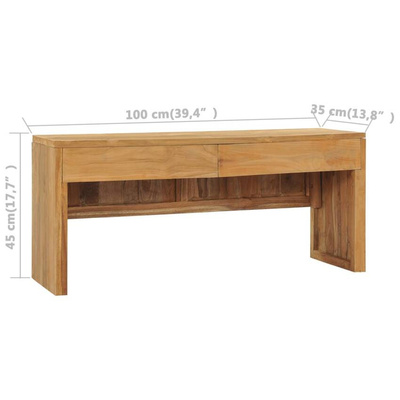 vidaXL Szafka pod TV, 100x35x45 cm, lite drewno tekowe