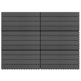 Płytka Tarasowa 6 pcs Czarny 60 x 30 cm