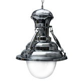 Lampa wisząca industrialna E27 chrom 130cm