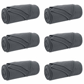 Koce narzutowe 6 pcs Ciemnoszary 240 x 220 cm Polar