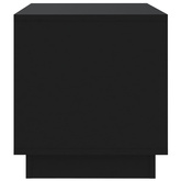 vidaXL Szafka pod TV, czarna, 70x41x44 cm, materiał drewnopochodny