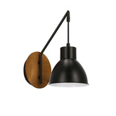 Kinkiet Vario loft czarny metalowy na wysięgniku do salonu E27
