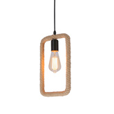 Ostor lampa wisząca czarny+beżowy 1x40W E27
