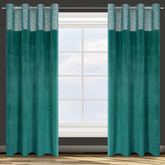 Zasłona Agnes turkusowa 140x250