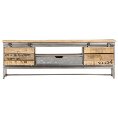 vidaXL Szafka pod TV, 120x30x40 cm, lite drewno mango