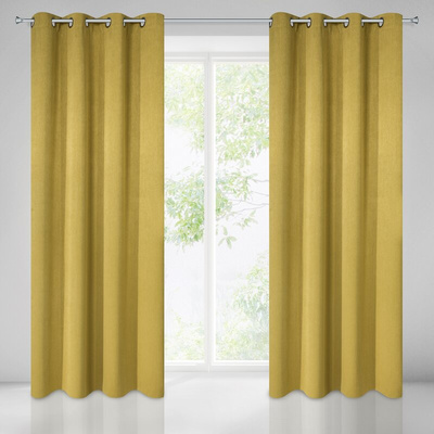 Zasłona Rossie musztardowa 140x250