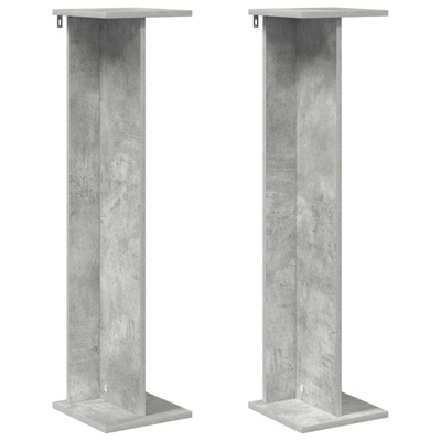Stojak na rośliny 2 pcs Betonowy Szary 25 x 25,5 x 100,5 cm