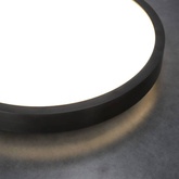 Plafon PERETI 18W czarny pierścień 29,5cm, 3000K barwa ciepła, 1800lm, IP44, 220-240V EDO777611 EDO Solutions