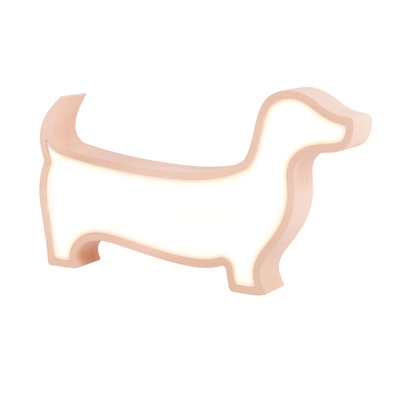 DOG LAMPA lampka stołowa  LED IQ KIDS rózowy