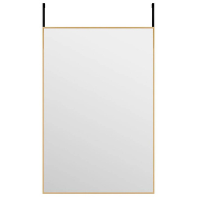 vidaXL Lustro na drzwi, złote, 40x60 cm, szkło i aluminium