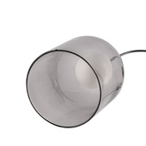 Lampa wisząca KLEA szklana – z grafitowym oraz mlecznym kloszem – nowoczesna lampa nad stół do salonu G9 LED