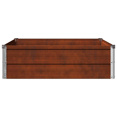 Podniesione Łóżko Ogrodowe Rdzawy 100 x 80 x 24 cm tektura