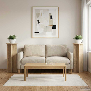 Stojak na rośliny 2 pcs dąb Sonoma ?40 x 100 cm