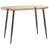 Nogi do stołu konsolowego w kształcie stożka 4 szt. Antracyt 72-73 cm Stal