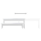 vidaXL Szafka pod TV, biała, 180x30x43 cm, materiał drewnopochodny