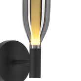 Kinkiet Nordic szklany szary dymiony 1x5W G9 do salonu