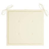 vidaXL Składane krzesła ogrodowe z poduszkami, 4 szt., drewno tekowe