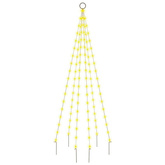 vidaXL Choinka do montażu na maszcie, 108 ciepłych białych LED, 180 cm