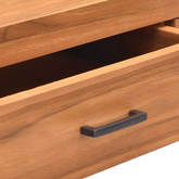 vidaXL Biurko z 2 szufladami, 100x40x75 cm, drewno tekowe model standard