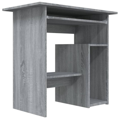 vidaXL Biurko, szary dąb sonoma, 80x45x74 cm, materiał drewnopochodny
