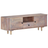 vidaXL Szafka pod TV, 118x30x40 cm, lite drewno akacjowe