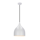 lampa wisząca ystad 220mm ledea 50101269 E27 40w metal biały