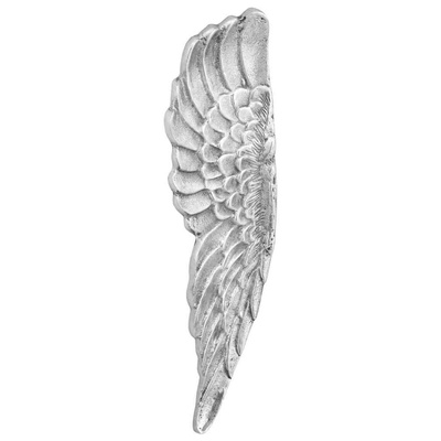 Rzeźba skrzydeł 2 pcs Srebrny 31 x 5 x 91 cm Aluminium