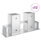 Pomoc w układaniu drewna kominkowego 12 pcs srebrny 34 x 10 x 15 cm