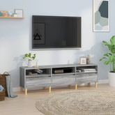 vidaXL Szafka pod TV, szary dąb sonoma, 150x30x44,5 cm