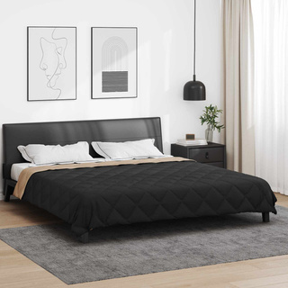 Kołdra na cały rok Czarny i Taupe 200 x 220 cm Mikrofibra