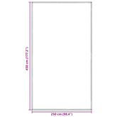 Dywan pod namiot Jasnoszary 450 x 250 cm Polietylen
