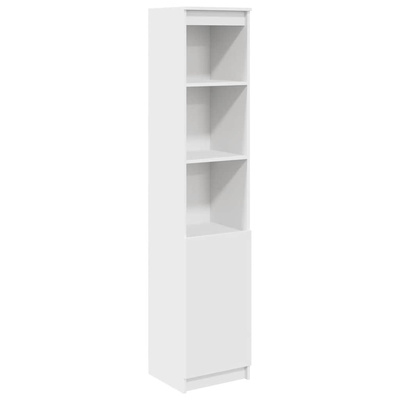 Komoda biała 37,5x35x180 cm Drewno klejone