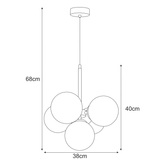 Lampa wisząca K-5365 z serii MEGAN