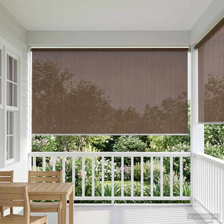 Roleta zewnętrzna 90% blokada UV Ciemnoszary 180 x 140 cm HDPE