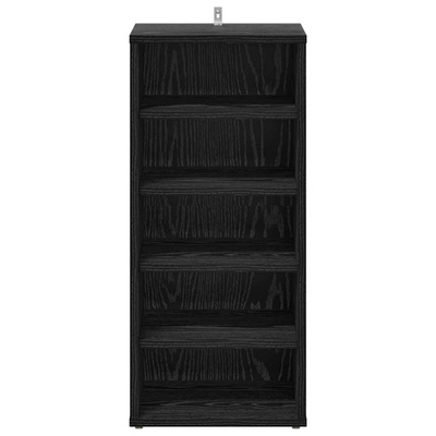 Szafka na buty z półką 2 pcs Czarny Dąb 32 x 35 x 70 cm
