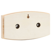 Termohigrometr i klepsydra do sauny, lite drewno sosnowe