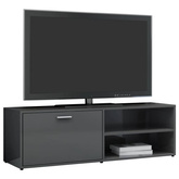 vidaXL Szafka pod TV, szara na wysoki połysk, 120x34x37 cm