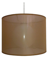 Lampa wisząca z abażurem Chicago złota nowoczesna do salonu nad stół