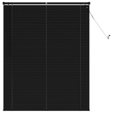 Żaluzja wenecka Czarny 150 x 120 cm 25 mm PVC