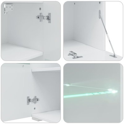 5-częściowe szafki pod telewizor z oświetleniem LED