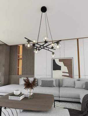 Lampa wisząca ESSA 8 TRANSPARENT