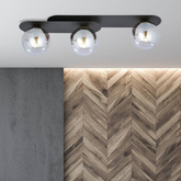 Lampa sufitowa  PLAZA 3 BLACK/GRAFIT