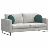 Poduszki na siedziska 2 pcs Ciemna zieleń ? 40 x 13 cm Aksamit