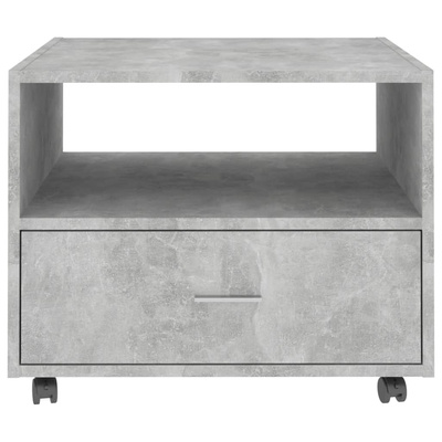 vidaXL Stolik kawowy, betonowy, 55,5x55x45 cm, materiał drewnopochodny