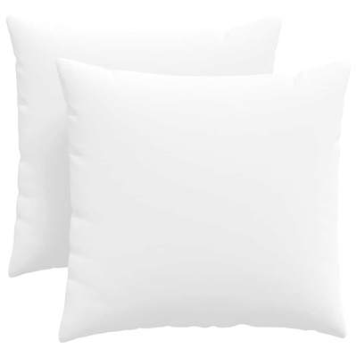 Poduszki na sofę 2 pcs Biały 45 x 45 cm tkanina