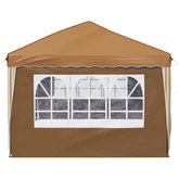 Namiot imprezowy rozkładany 575 x 288 x 245 cm Beżowy