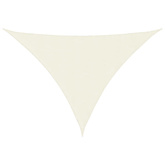 Żagiel ogrodowy, tkanina Oxford, trójkątny, 4x4x5,8 m, kremowy