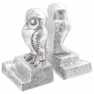 Podpórki do książek 2 pcs Srebrny 12 x 9 x 19 cm Aluminium