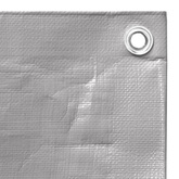 Plandeka, 260 g/m?, 4x6 m, szara, HDPE