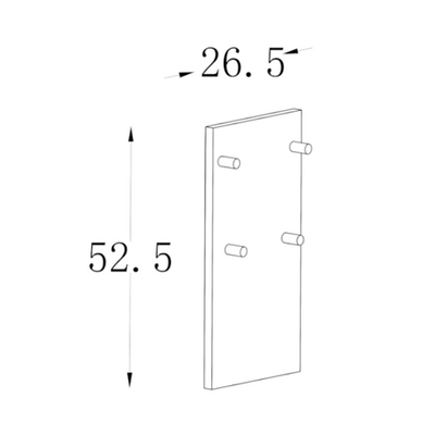ZAŚLEPKA P LV NATYNKOWA/BEZRAMKOWA BIALA